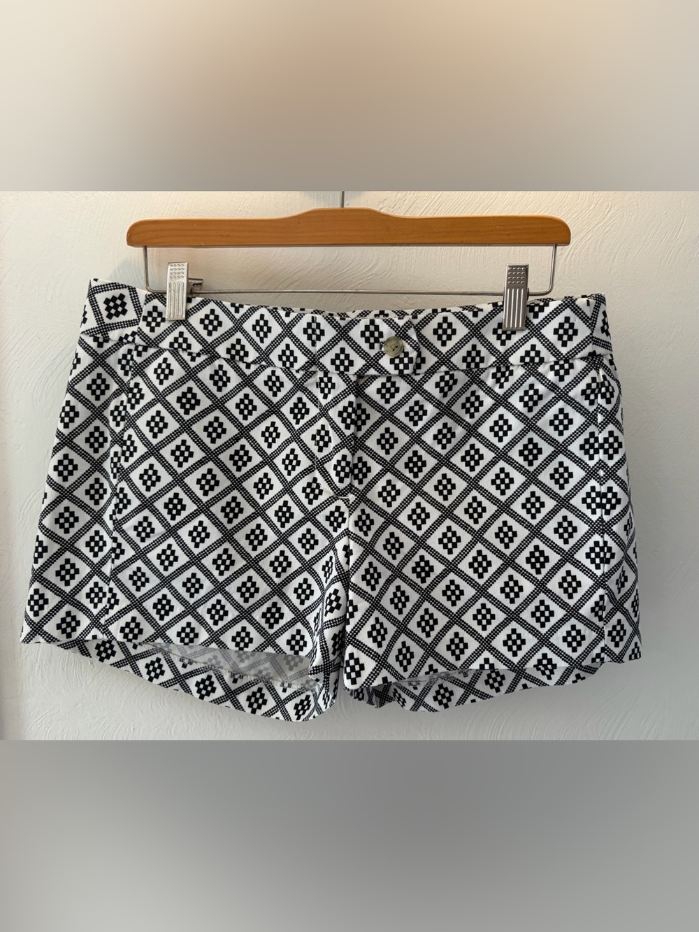 J.Crew Factory- Black & White Geometric Women’s Shorts